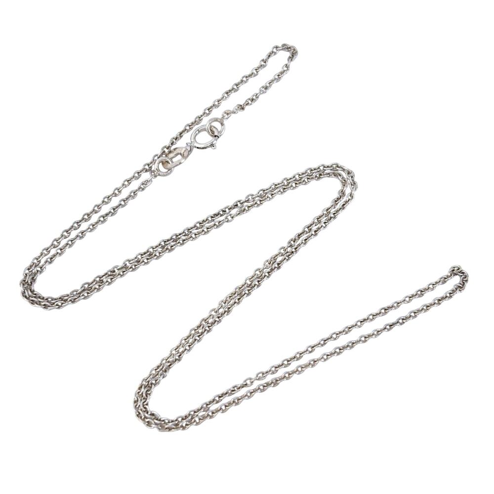 Vintage Sterling Silver 925 Cable Chain Necklace 18"